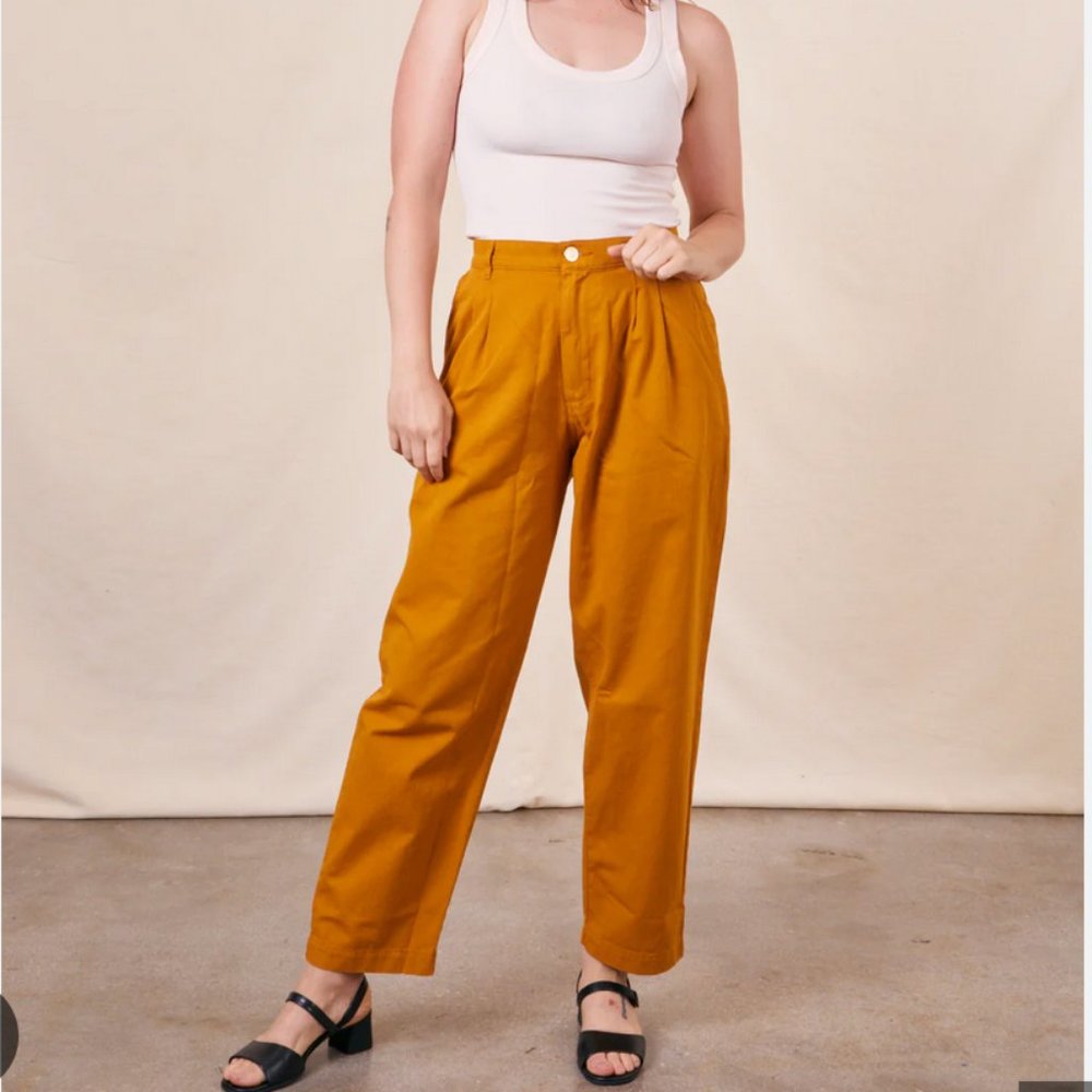 big bud press yellow trousers